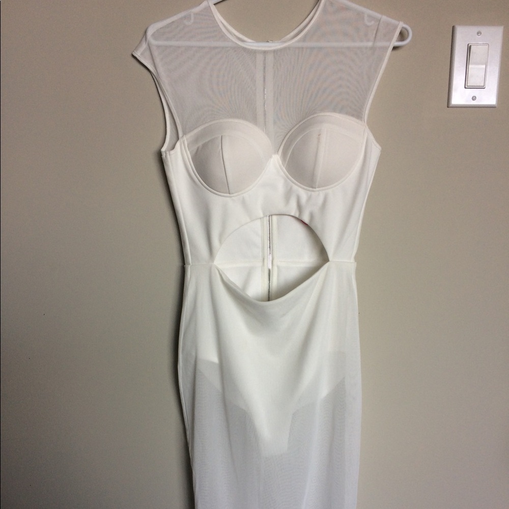 Tiger mist white cutout dress